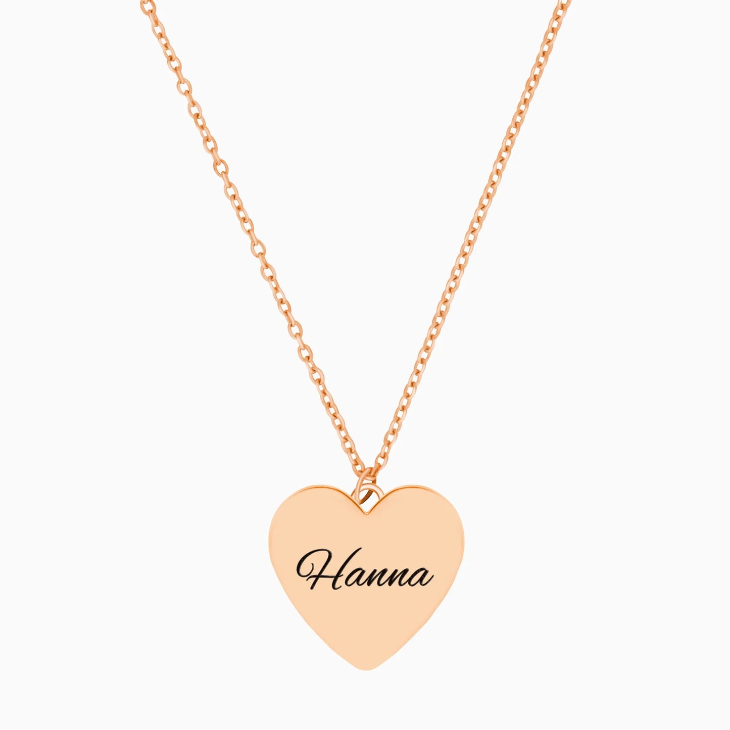 Herz Plättchen Halskette