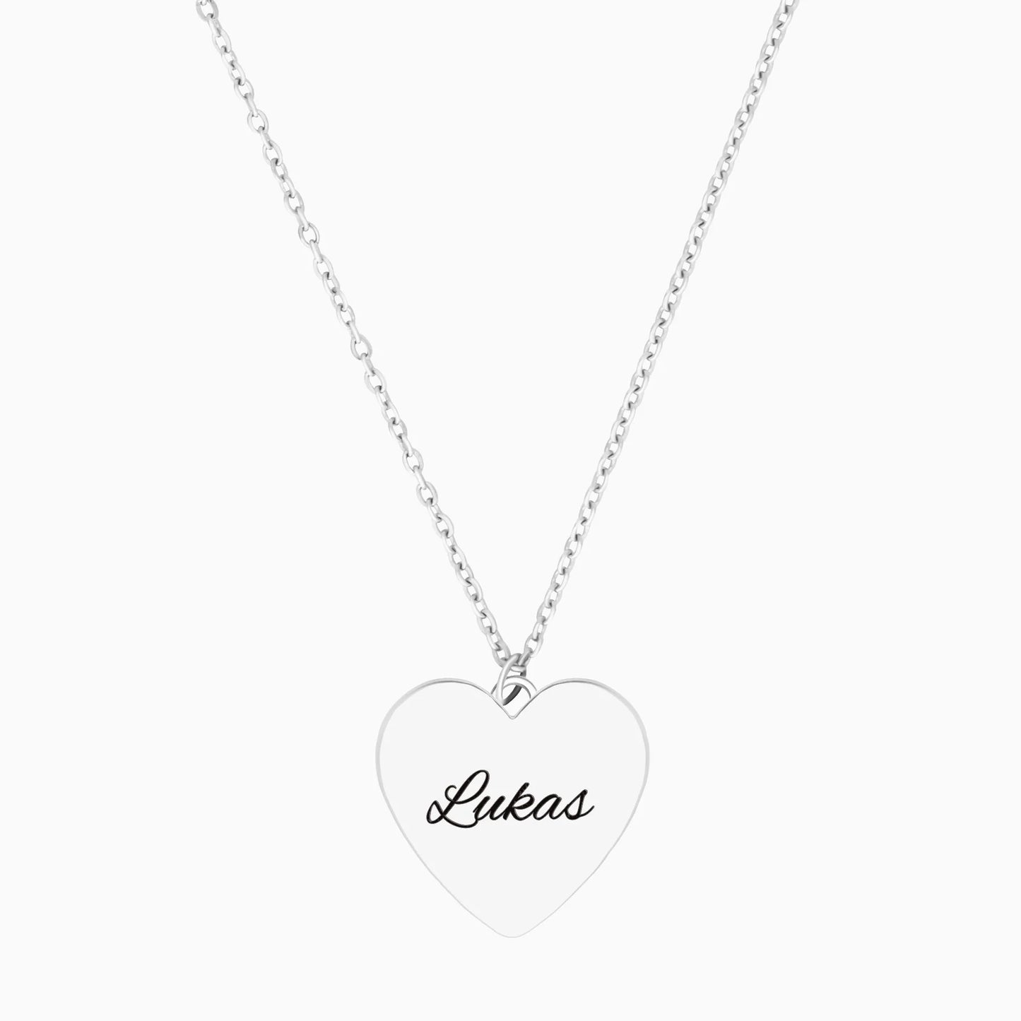 Herz Plättchen Halskette