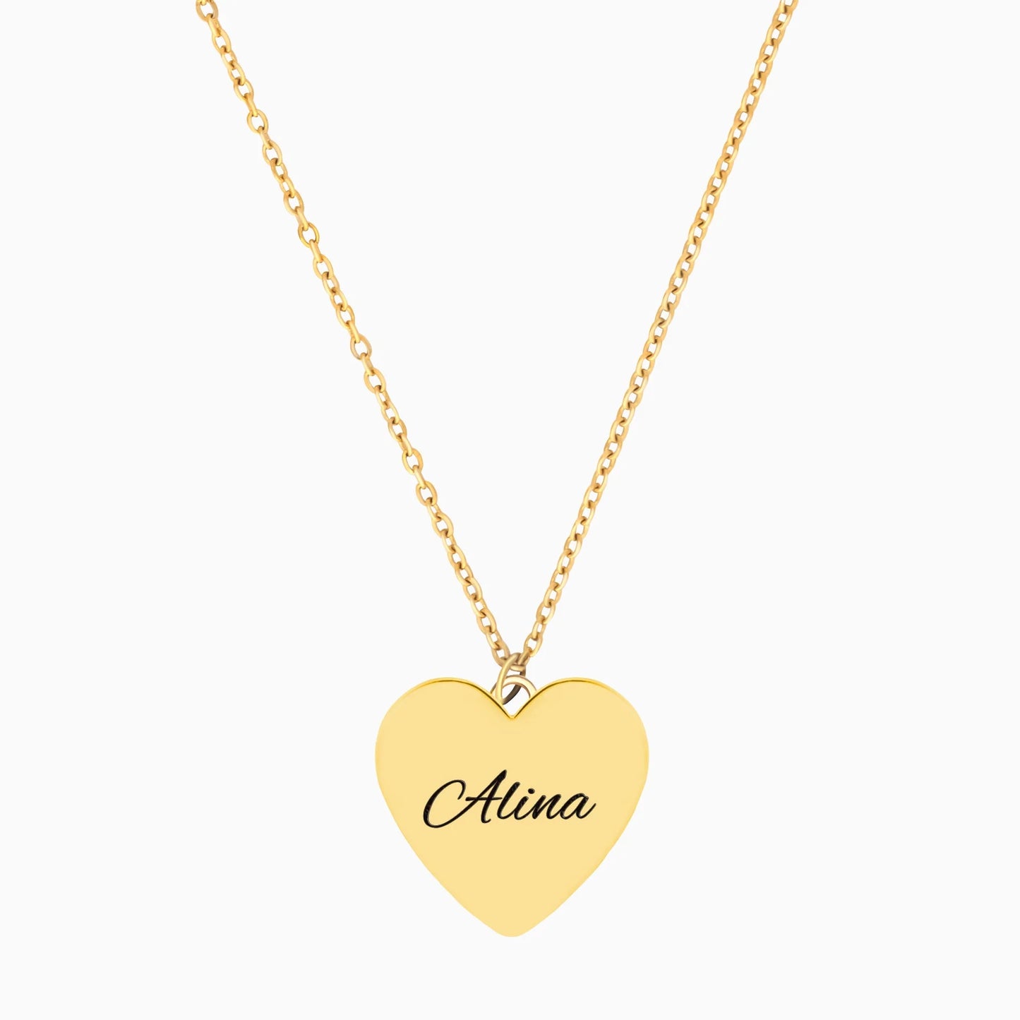 Herz Plättchen Halskette